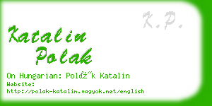 katalin polak business card